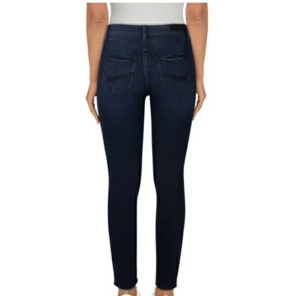 NEW! Natural Reflections Women's Navy Skinny Stretch Jeans - Picture 2 of 4